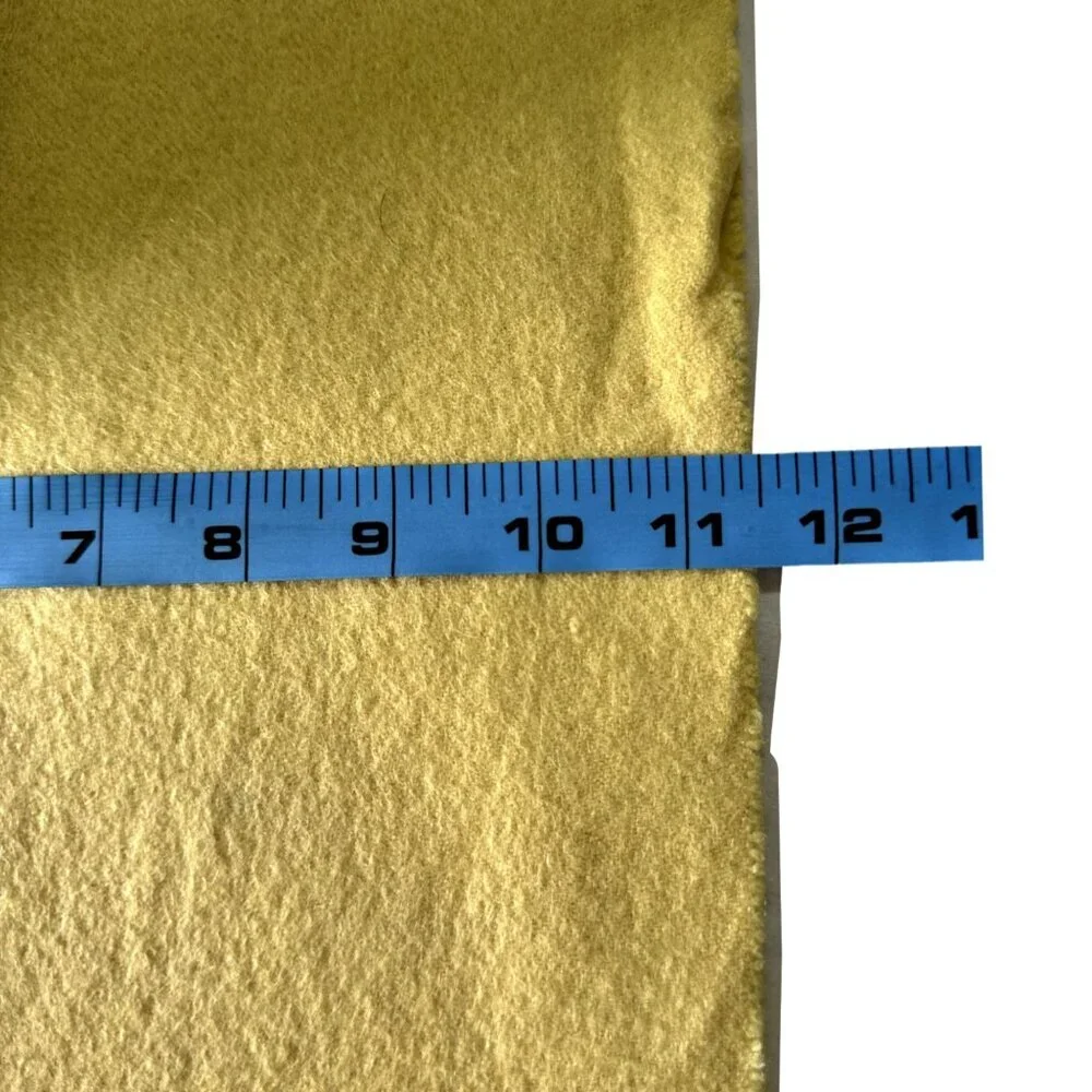 Burberrys Authentic Scarf Yellow 100% Cashmere Unisex Scarf Made In England - Picture 6 of 7